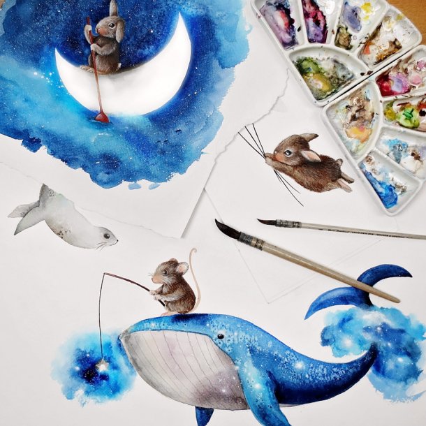 Sengetj - Ocean Dreams - 135x100 cm