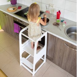 L�ringst�rn med kridttavle - Hvid