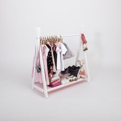 T�jstativ - m opbevaring - Hvid