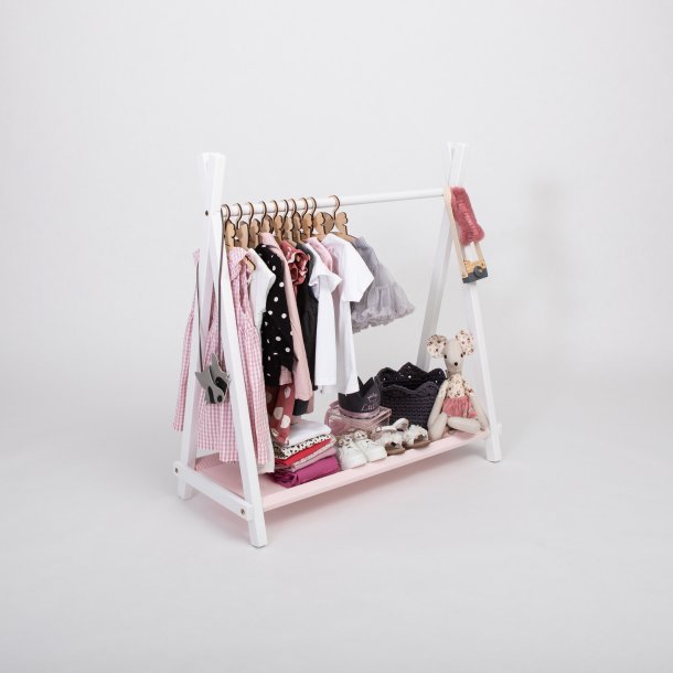 T�jstativ - m opbevaring - Hvid