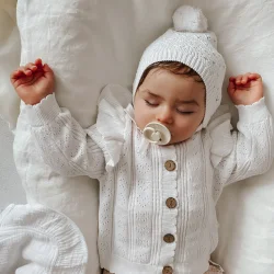 Cardigan - White Ruffle