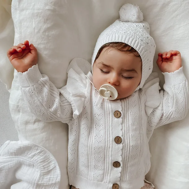 Cardigan - White Ruffle