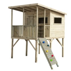 Legehus - Robinson m. gynge og klatrestige