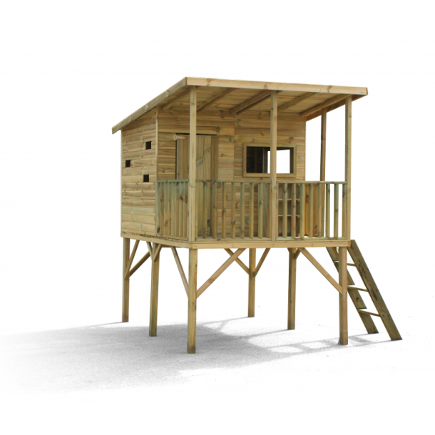 Legehus - Robinson m. gynge og klatrestige