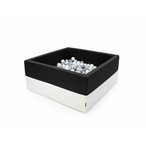 Boldbassin m. imiteret lder - m/u bolde - Sort