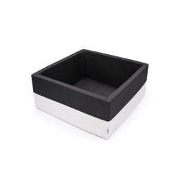 Boldbassin m. imiteret lder - m/u bolde - Sort