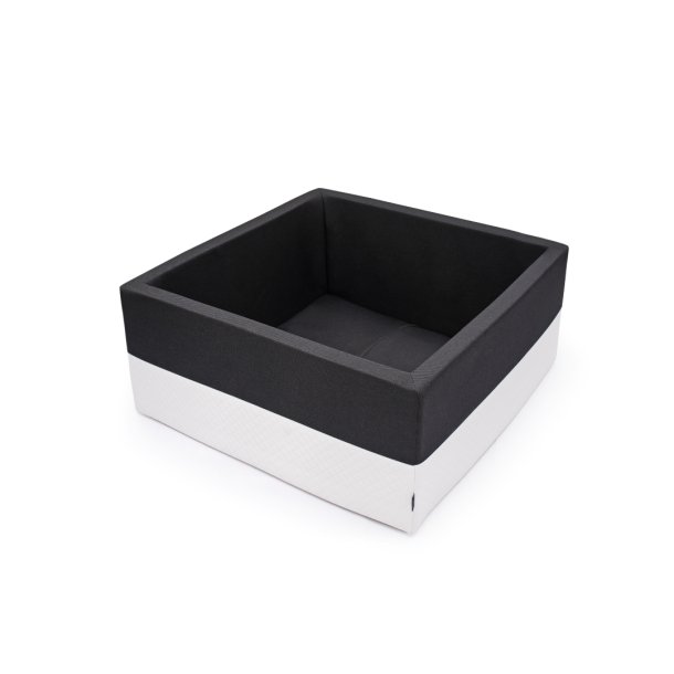 Boldbassin m. imiteret lder - m/u bolde - Sort