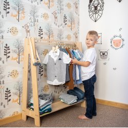 T�jstativ - m. b�jlestang - Naturlig tr�