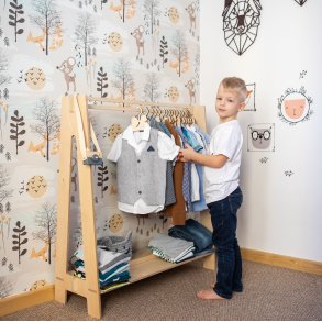 T�jstativ - m. b�jlestang - Naturlig tr�