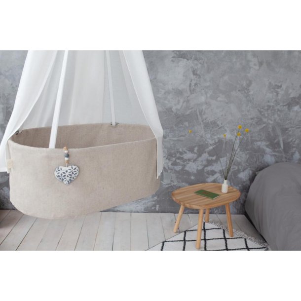 Hngende babyvugge - Natural Linned