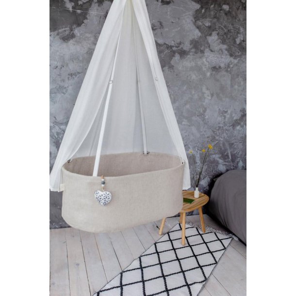 Hngende babyvugge - Natural Linned