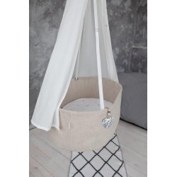 Hngende babyvugge - Natural Linned