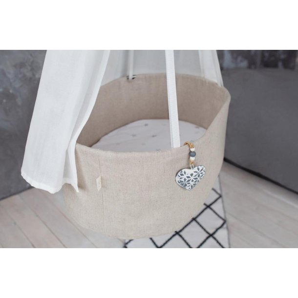 Hngende babyvugge - Natural Linned