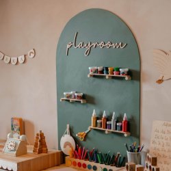 Tr� inskription - Playroom