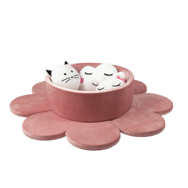 Boldbassin inklusiv 150 bolde - lyserd velour