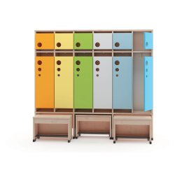 Garderobeskab 2/4/6 pers- Premiuim - uden lger