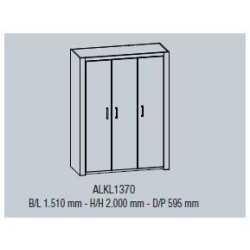 Kldeskab - Alice - 3 dre