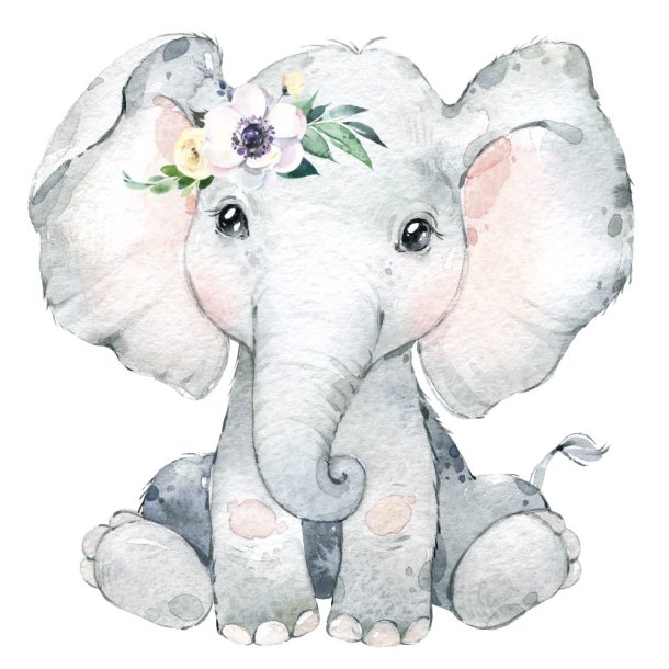 Wallsticker - Wild Africa 2 - Elefant