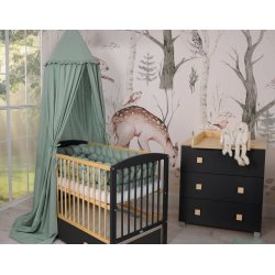 Tremmeseng - Leonardo - Antracit/tr� - 120x60 cm