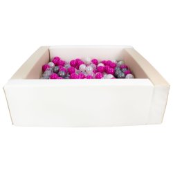 Boldbassin - Firkantet med bolde