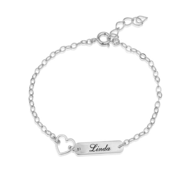 Navne armbnd - Hjerte