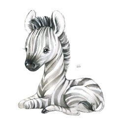 Wallsticker - Wild Africa - Zebra 2