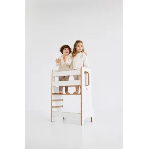 Dobbelt lringstrn - Slim - Hvid - M