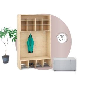 Garderobeskab - 3/4/5 pers. - Modulr