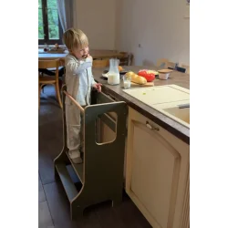 Dobbelt lringstrn - Slim - Oliven - M