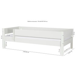 Brneseng med sengehest - Amon