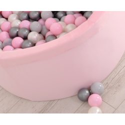 Rundt boldbassin - lyserd - inkl 200 bolde