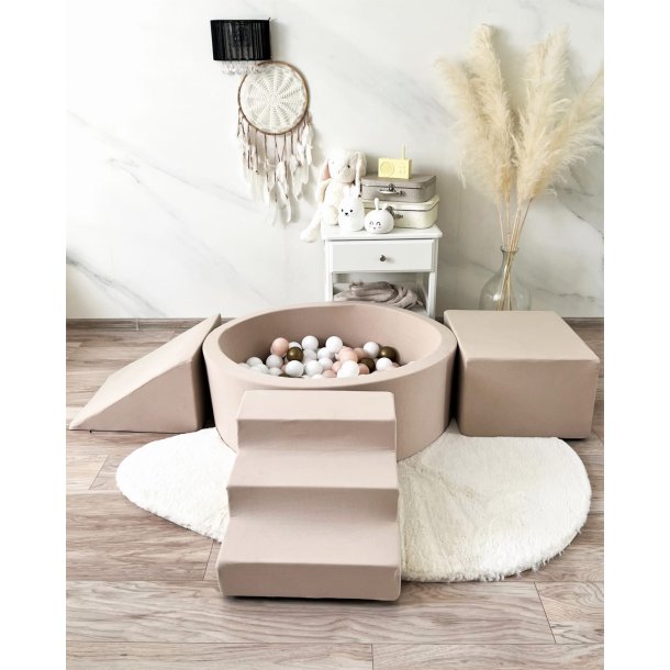 Aktivitetsst + boldbassin - Beige