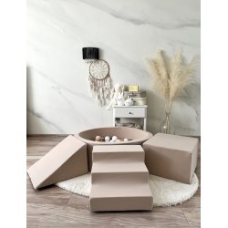 Aktivitetsst + boldbassin - Beige