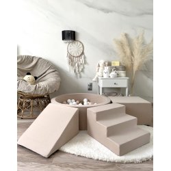 Aktivitetsst + boldbassin - Beige