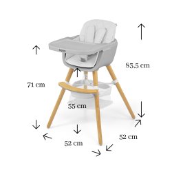 Hjstol - Milly Mally - Hvid