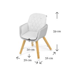 Hjstol - Milly Mally - Hvid