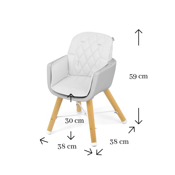 Hjstol - Milly Mally - Hvid