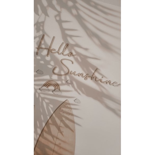 Tr� inskription - Hello Sunshine