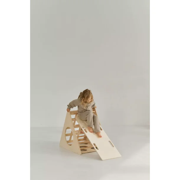 Klatretrekant + rutsjebane - stige/klatrevg