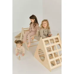 Klatretrekant + rutsjebane - stige/klatrevg