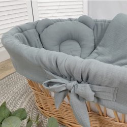 Moseskurv - Gr� - Gr�t stof