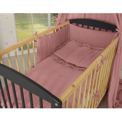 Sengetj m. sengerand - Violet muslin