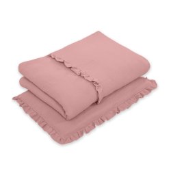 Sengetj m. sengerand - Violet muslin