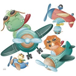 Wallstickers - Dino friends