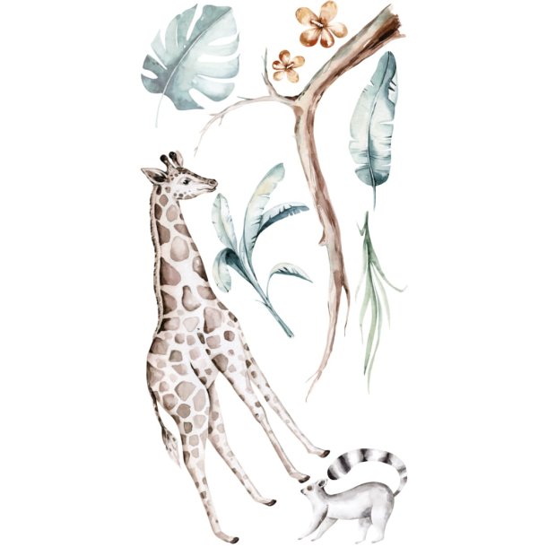 Wallsticker - Jungle &amp; XXL venner