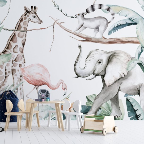 Wallsticker - Jungle &amp; XXL venner