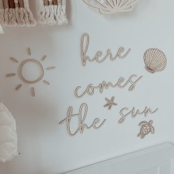 Tr� inskription - Here comes the sun