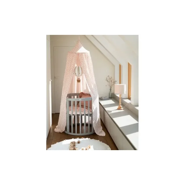 7i1 babyseng - Oval - Med madras - Lysegr