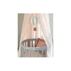 7i1 babyseng - Oval - Med madras - Lysegr