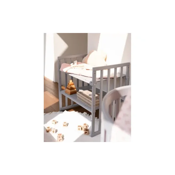 7i1 babyseng - Oval - Med madras - Lysegr